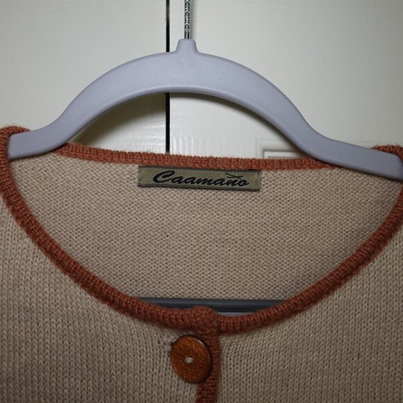 Caamano 100% Alpaca Sweater Hand Knit - Picture 3 of 3